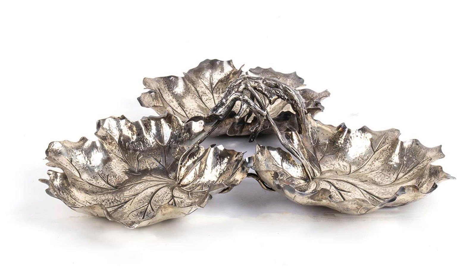 Italian sterling silver basket, mark of GIANMARIA (1 of 5)