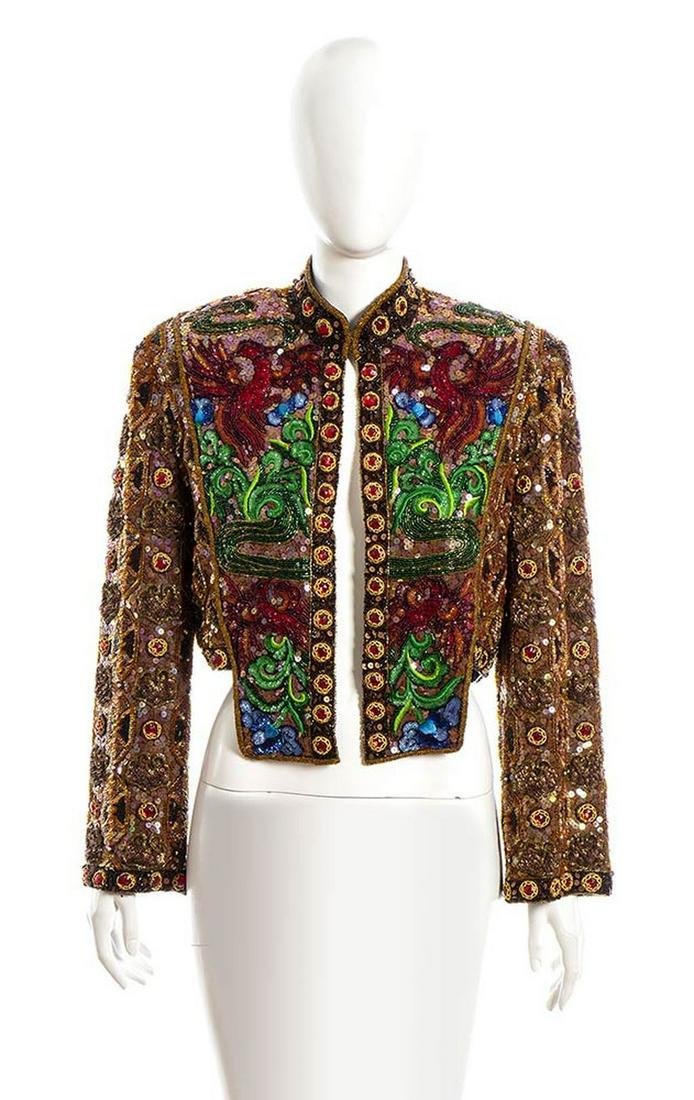 ELLA SINGH - JACKET - 80s: ELLA SINGH JACKET 80sA 80s Ella Singh full embroidered jacket, general conditions grading Banni 80