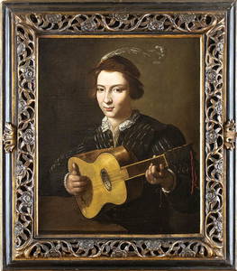 PIETRO PAOLINI (Lucca, 1603 - 1681) Guitar player