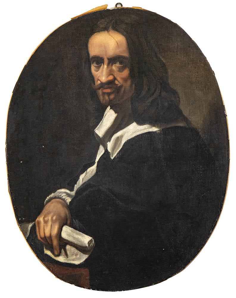 CIRCLE OF JACQUES STELLA, 17th CENTURY Portrait of Jacques Stella: Oil on canvas, cm. 74x58. The painting is a faithful contemporary replica of Jacque Stella's self-portrait, now in the MusÃ©e des Beaux-Arts in Lyon.