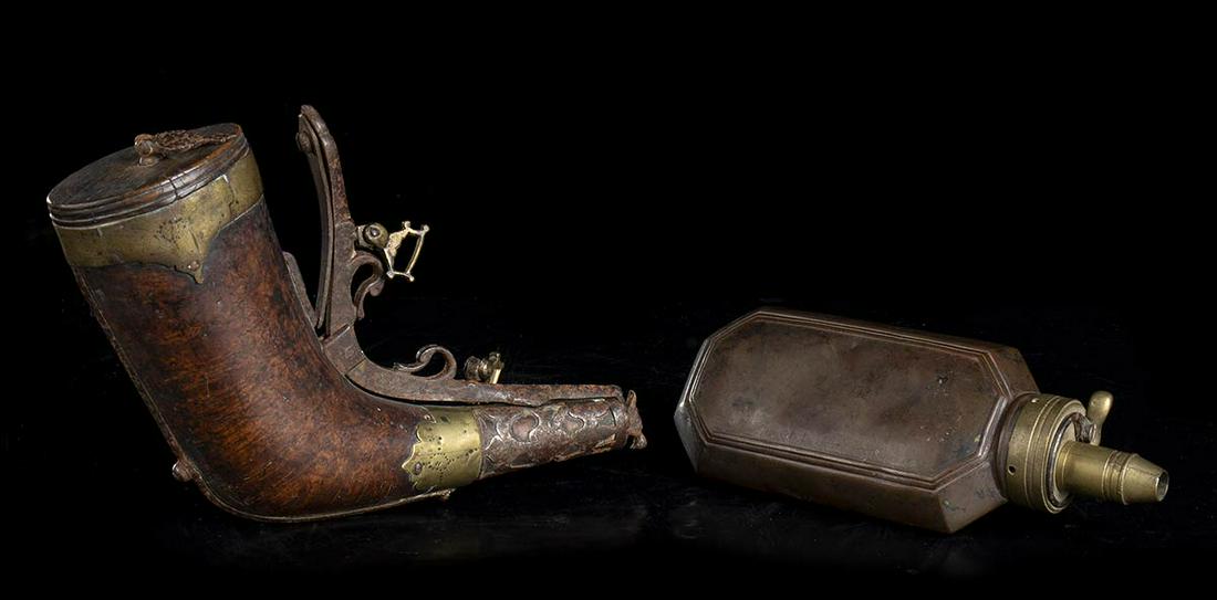 PAIR OF GUNPOWDER FLASKS (1 of 1)