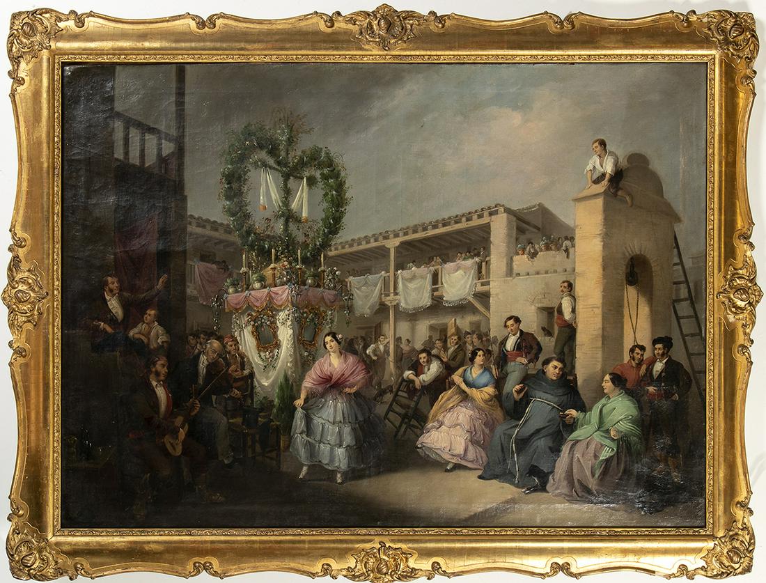 MANUEL CABRAL AGUADO-BEJARANO (Sevilla, 1827 - 1891) : Religious parade, 1852 (1 of 1)