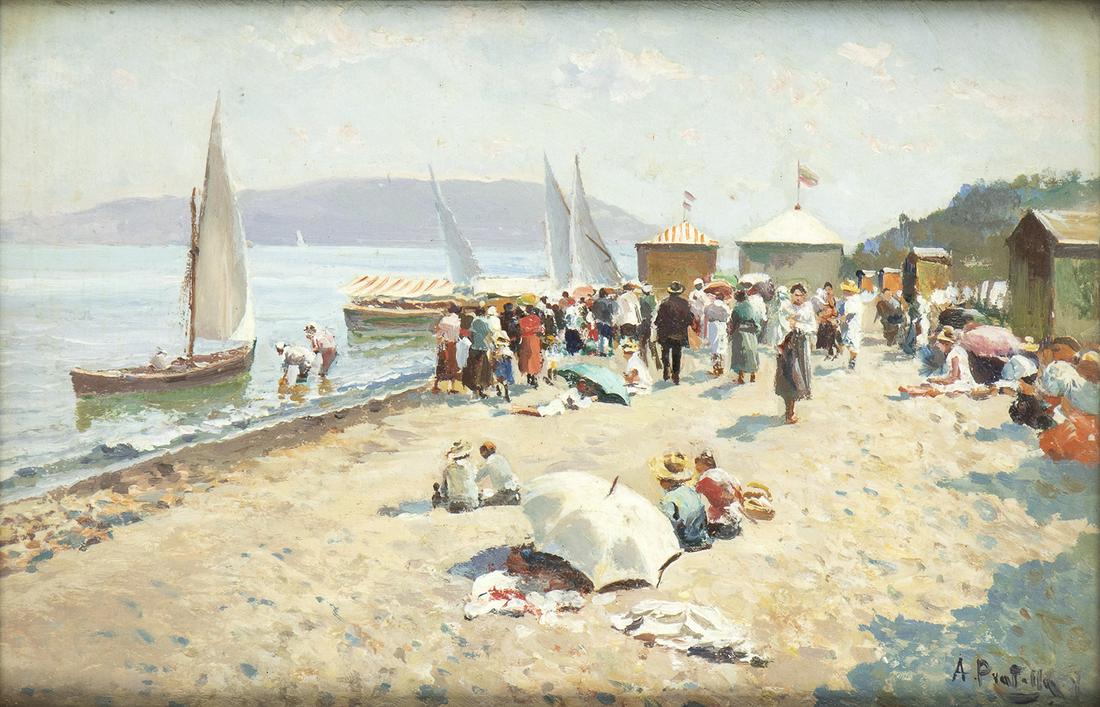 ATTILIO PRATELLA (Lugo, 1856 - Naples, 1949) : Forio d'Ischia (1 of 1)