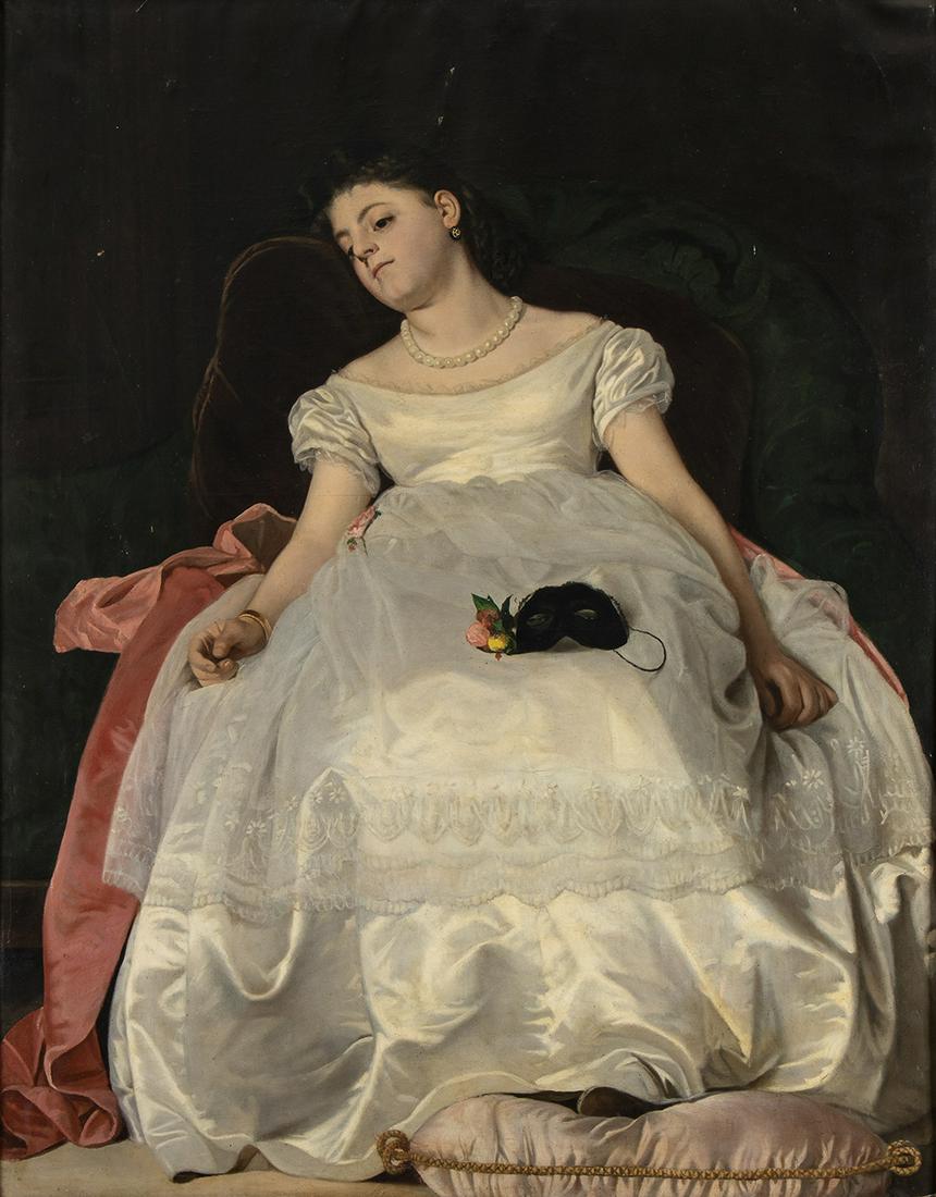 ACHILLE TALARICO (Catanzaro, 1837 - Naples, 1902): After the ball (1 of 1)