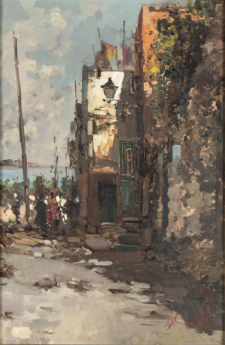 EZELINO BRIANTE (Naples,1901 - Rome, 1971): Sea Village (1 of 1)