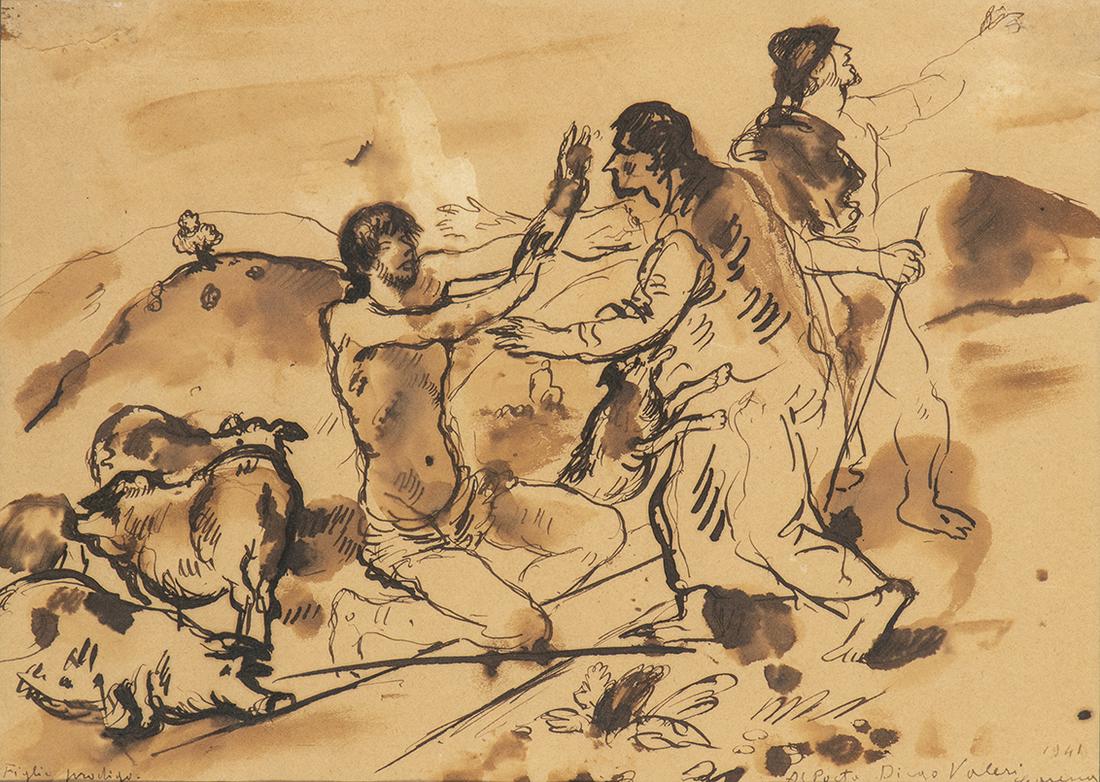 FELICE CARENA (Cumiana, 1879 - Venice, 1966): The prodigal son, 1941 (1 of 1)