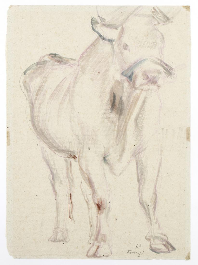 FERRUCCIO FERRAZZI (Rome, 1891 - 1978): Cow, 1948 (1 of 1)