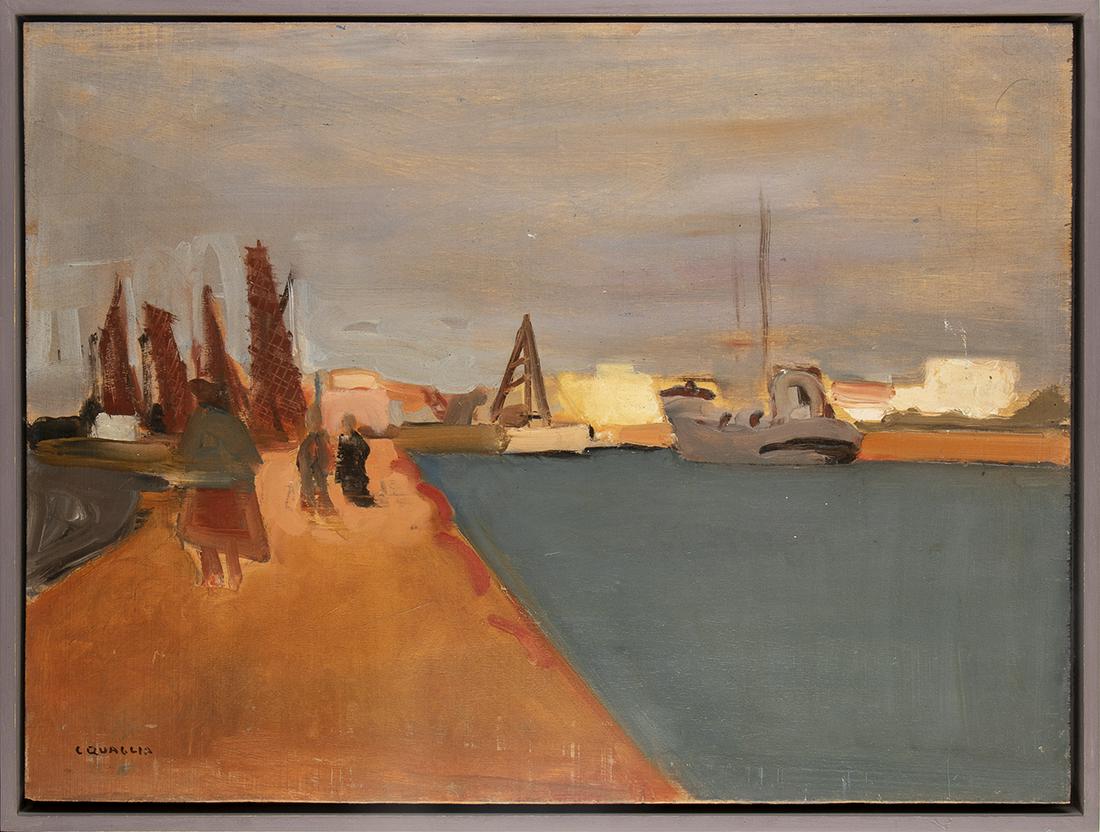 CARLO QUAGLIA (Terni, 1903 - Rome, 1970): Il molo, 1952 (1 of 1)