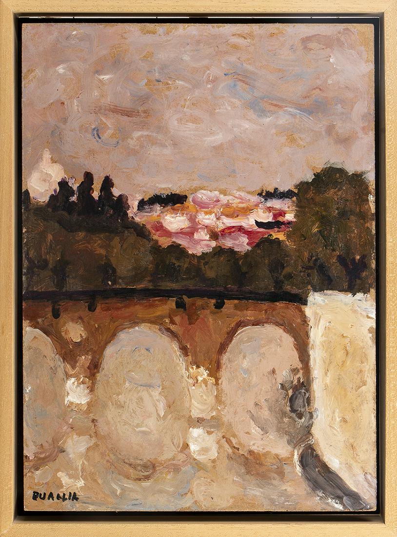 CARLO QUAGLIA (Terni, 1903 - Rome, 1970): Sisto Bridge in Rome, 1965 (1 of 1)