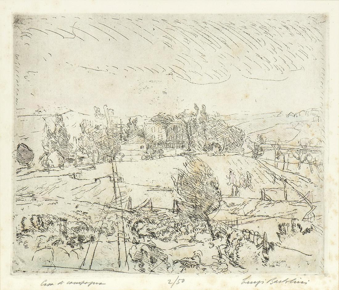 LUIGI BARTOLINI (Cupramontana, 1892 - Rome, 1963): Country house (1 of 1)