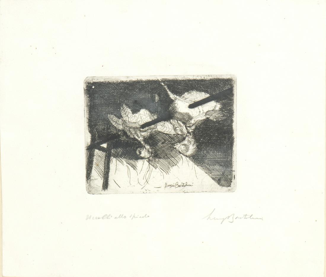 LUIGI BARTOLINI (Cupramontana, 1892 - Rome, 1963): Uccelli allo spiedo (1 of 1)