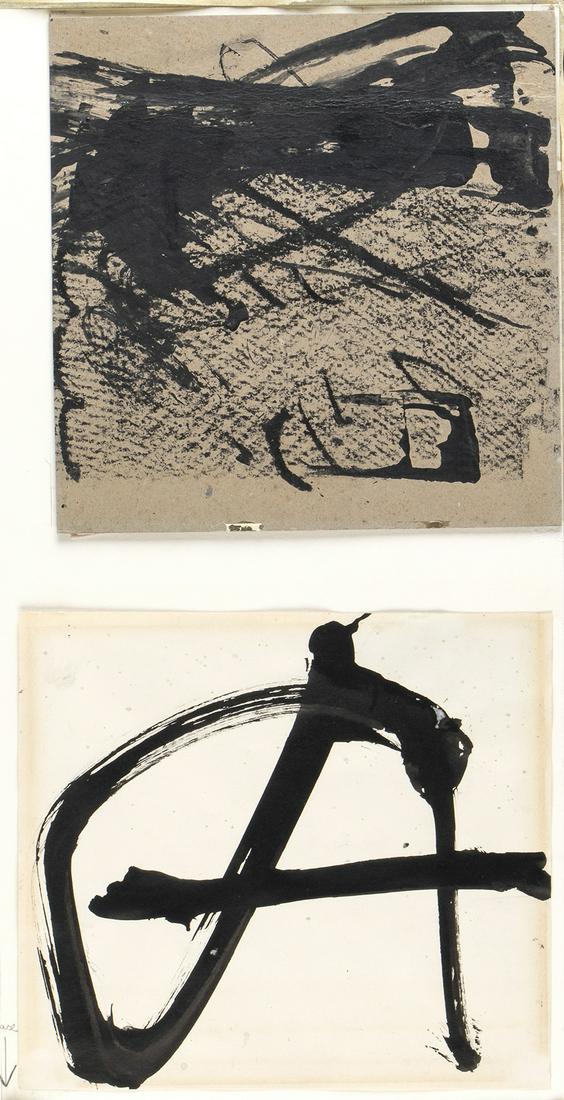 ANTONI TÃ€PIES (Barcelona, 1923 - 2012): Lot composed by two drawings (1 of 1)