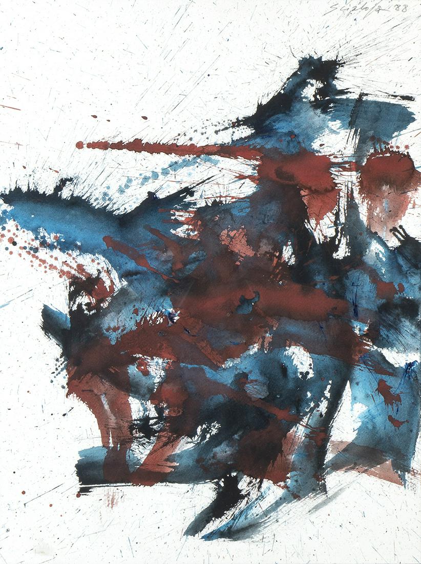 TOTI SCIALOJA (Rome, 1914 - 1998): Abstract, 1988 (1 of 1)