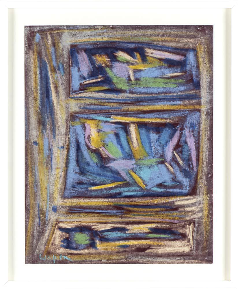 ANTONIO CORPORA (Tunis, 1909 - Roma, 2004): Untitled: ANTONIO CORPORA (Tunis, 1909 - Roma, 2004) Untitled Mixed media on paper, 65 x 50 cm Signed lower left: Corpora Good conditions, framed with glass and passepartout