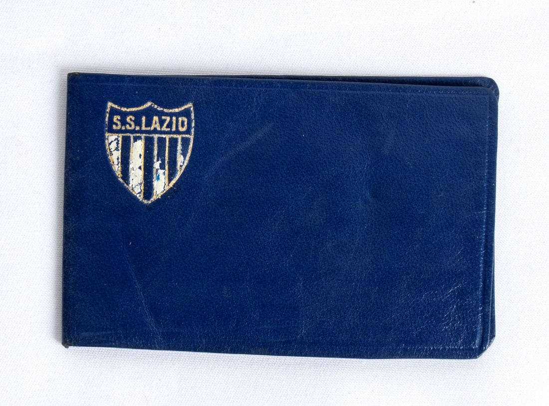 Football, Italy, SS LAZIO membership card from 1937: Card issued by SS LAZIO for the 1937-38 season in the name of Luigi Freddi (and lady) the creator of the Cinecittà film studios (Rome) - Valid for access to the stadium in the TRIBUNA D'ONOR A, w