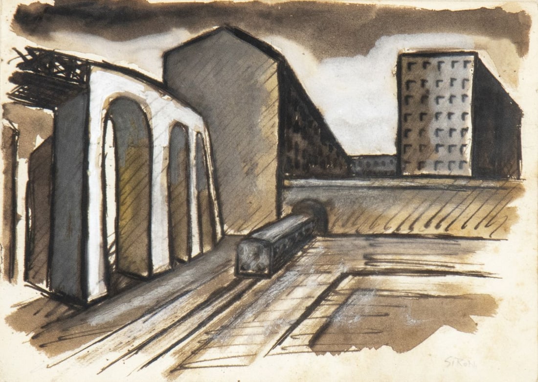 MARIO SIRONI (Sassari 1885-Milano 1961), Periferia (1 of 1)