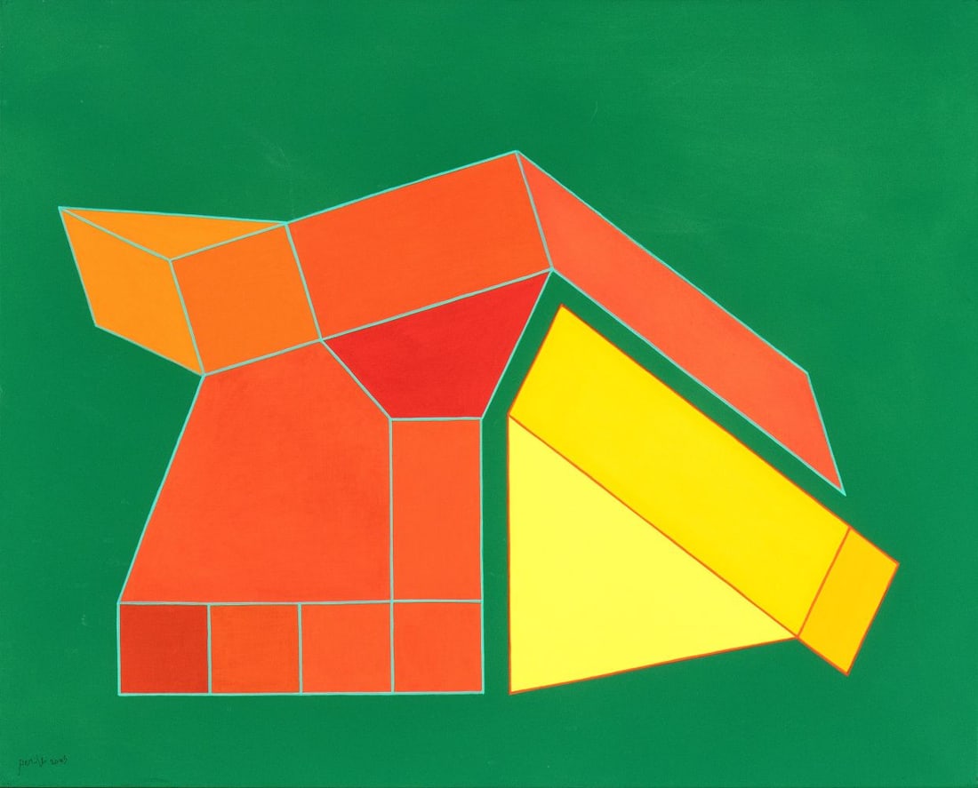 ACHILLE PERILLI (Roma 1927-Orvieto 2021), L'antipatico sincero: ACHILLE PERILLI (Roma 1927-Orvieto 2021), L'antipatico sincero 2005 Mixed media on canvas 65 x 81 cm Signed and dated lower left: Perilli, 2005; signed, dated and titled on the back: Achille Perilli,