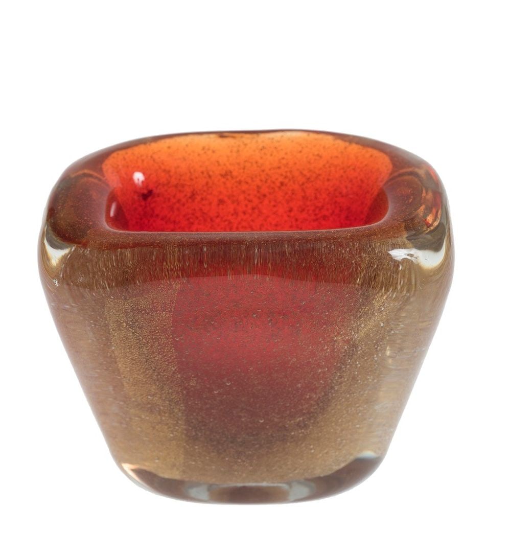 Small Orange Murano Vase by Carlo Scarpa  1955 ca. (1 of 2)