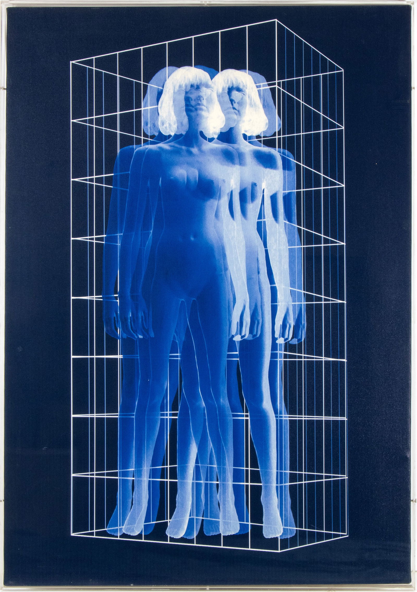 VINCENZO CECCATO (1943 - 2021) Dissolvenza: VINCENZO CECCATO (1943 - 2021) Dissolvenza 2006 Plotter painting on canvas with plexiglass 100 x 70 cm Signed, dated and titled on the back Excellent conditions