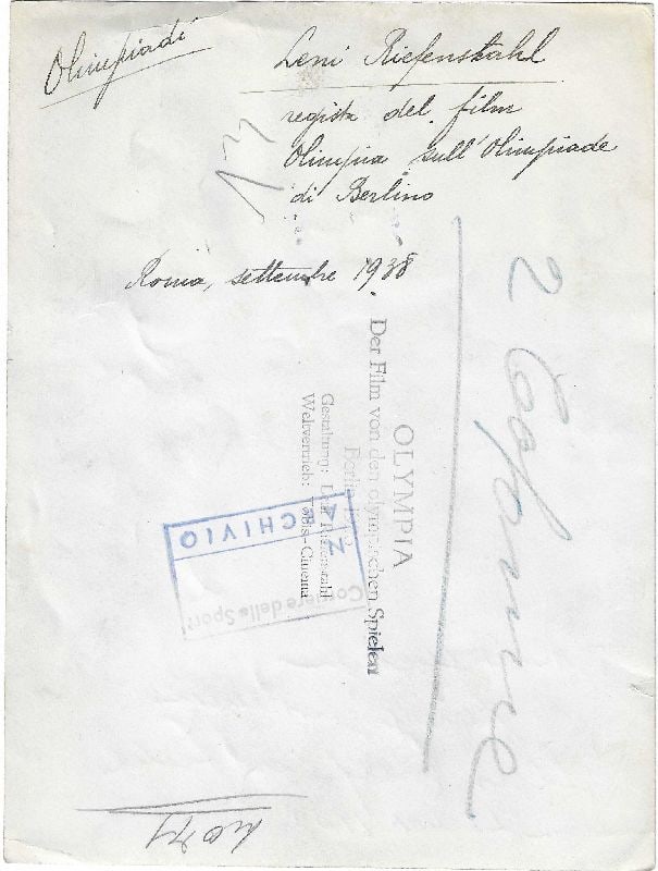 RIEFENSTHAL , Leni - Olimpiadi Berlino 1938 (1 of 1)