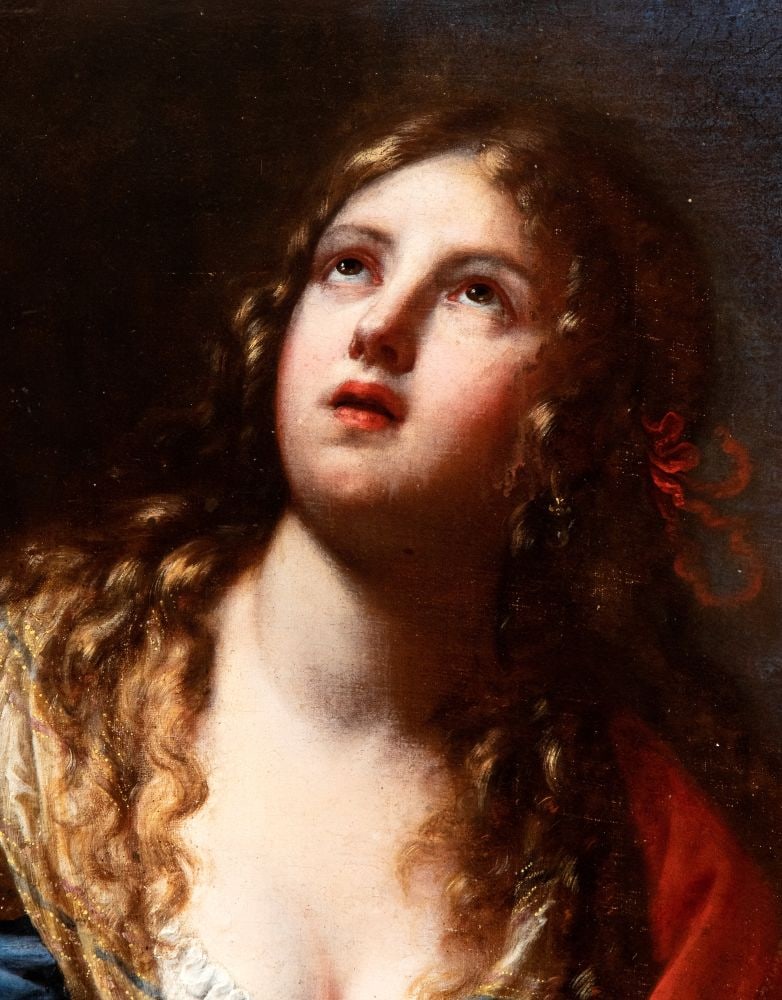 Onorio Marinari (Firenze 1627 - 1715): Mary Magdalene Oil on canvas cm. 74x56,5 We are grateful to Prof. Francesca Baldassari for confirming the attribution to Onorio Marinari (verbal communication).