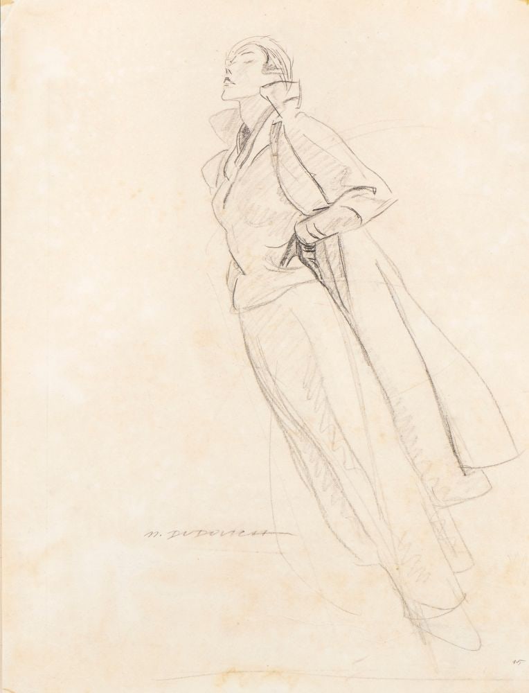 MARCELLO DUDOVICH (Trieste 1878 - Milano 1962) , Untitled: MARCELLO DUDOVICH(Trieste 1878 - Milano 1962) Untitled Pencil on paper 44 x 33 cm Signed lower left: M. Dudovich Good condition, framed with glass