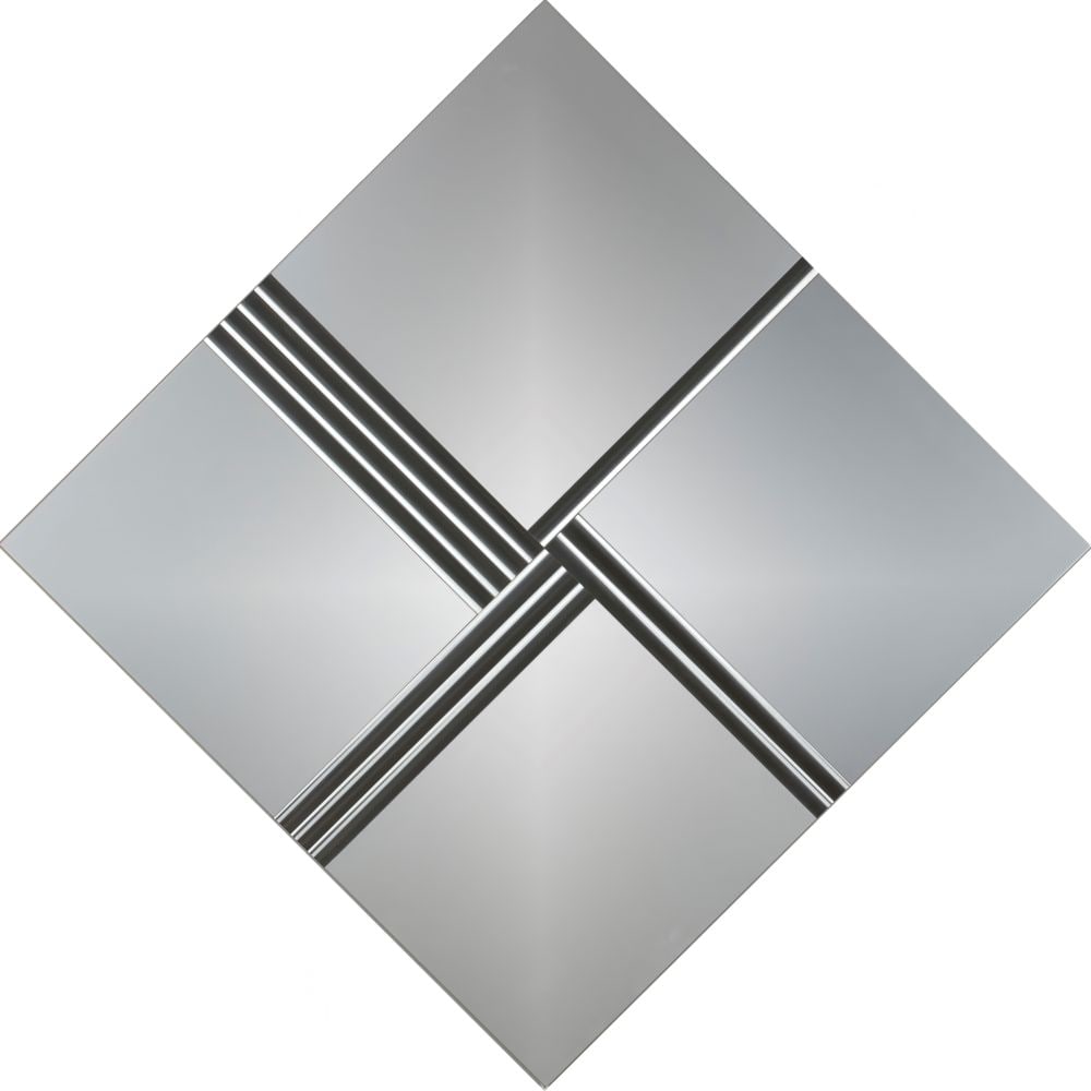 GETULIO ALVIANI (Udine 1939 - Milano 2018) , Superficie a Testura Vibratile. Rotazione 1.2.3.4. 1972: GETULIO ALVIANI(Udine 1939 - Milano 2018) Superficie a Testura Vibratile. Rotazione 1.2.3.4. 1972 Aluminium on panel 88,5 x 88,5 x 2,7 cm Signature, date, title on the back Authentication on photograp