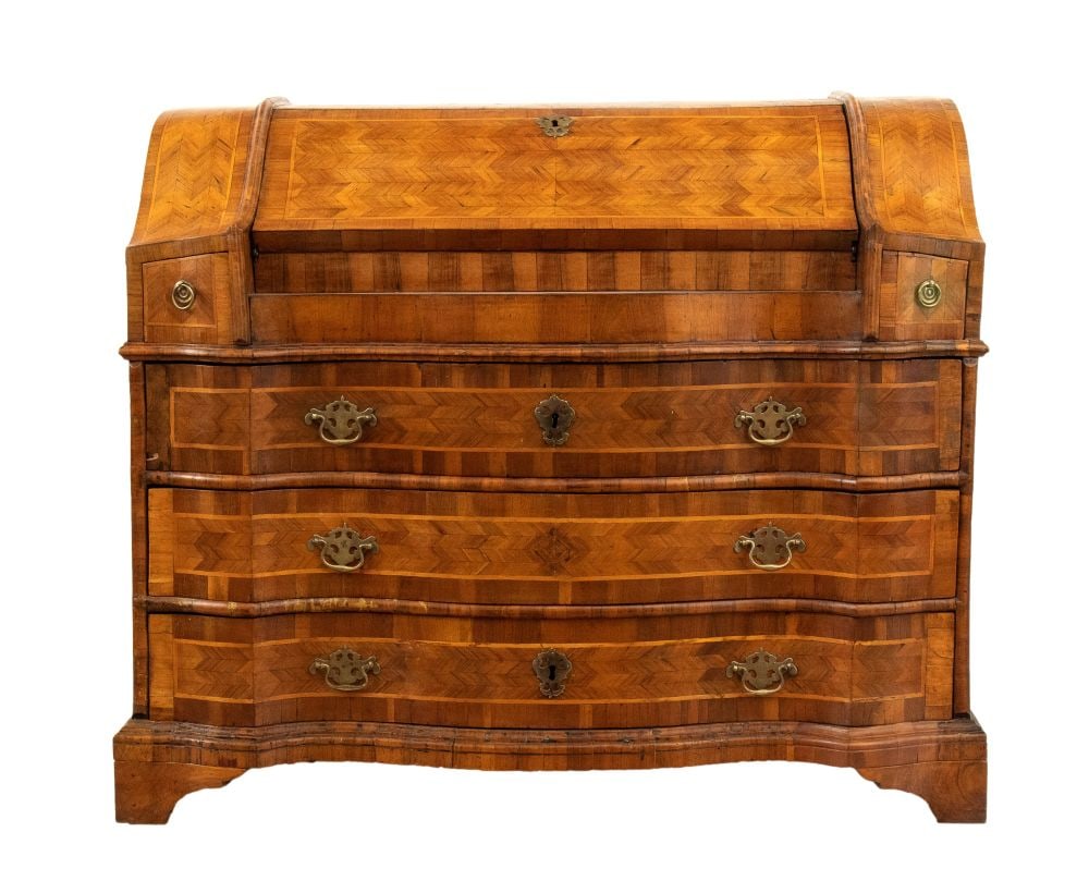 Italian walnut bureau, Louis XV Venice, mid-18th century (1 of 7)