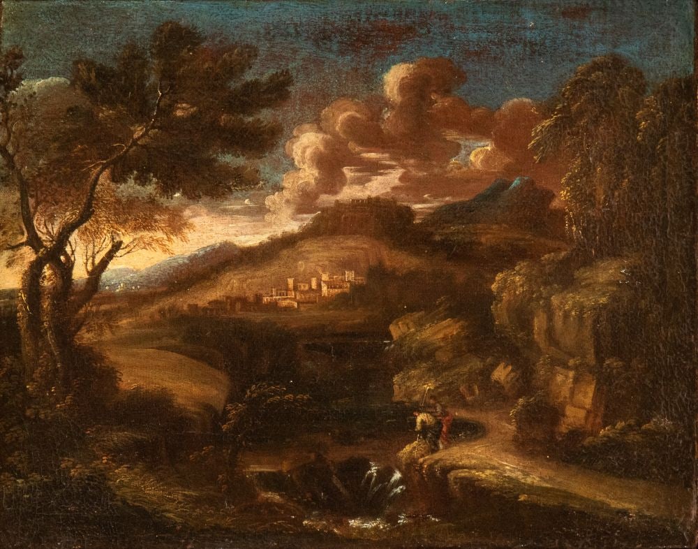 Artista centro-italiano, XVII - XVIII secolo Landscape 17th - 18th century (1 of 3)