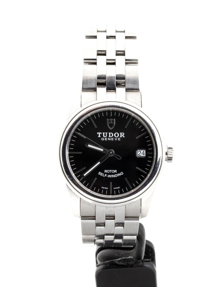 TUDOR ()  Glamour Date: steel watch - (1 of 5)