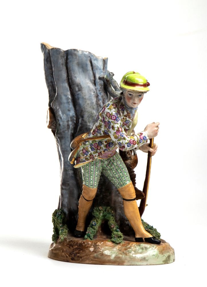 JACOB PETIT (1796 - 1868) Porcelain sculpture depicting a young hunter - 19th century (1 of 4)