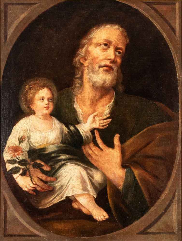 Saint Joseph and the infant Jesus - Italy, 18th century (1 of 2)