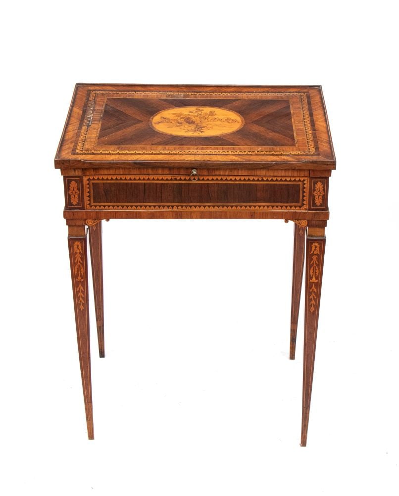 Louis XVI inlaid table - Milan, 18th century (1 of 8)