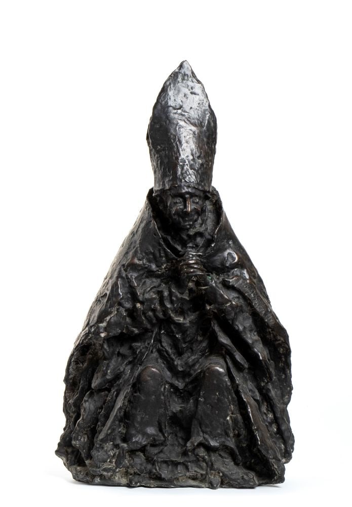 LUCIANO MINGUZZI (Bologna 1911 - Milano 2004) Bust of Pope Paolo VI - (1 of 3)