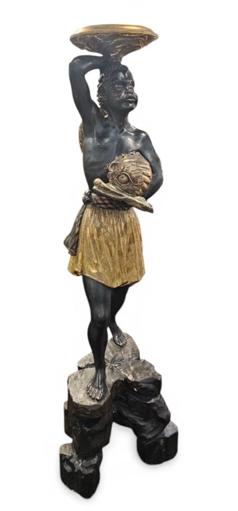 Venetian Moor, carved and gilded wood - 19th century (1 of 10)