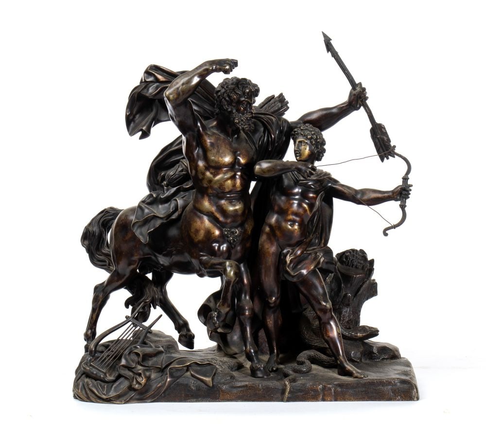 GIOVANNI ZOFFOLI - GIACOMO ZOFFOLI (1745 - 1805, 1731 - 1785) Bronze sculpture depicting Apollo and (1 of 5)