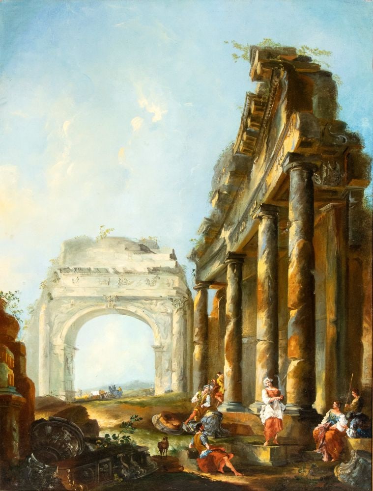 An architectural whim featuring Roman ruins - Italy, 20th century (1 of 4)