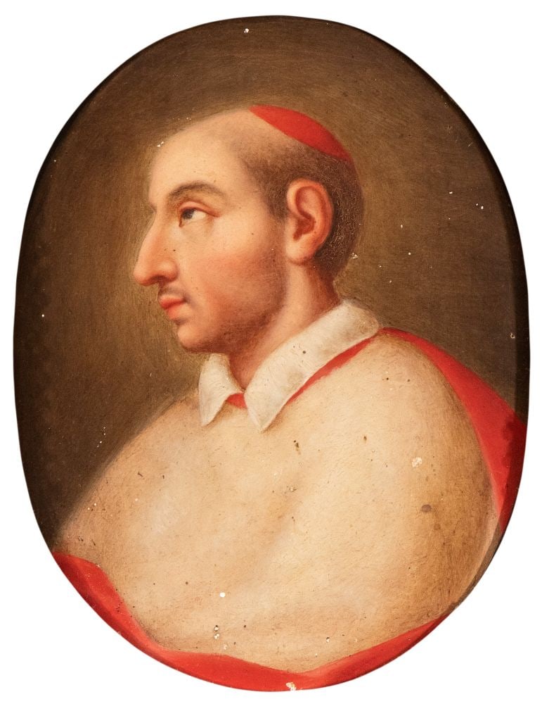 Profile of Saint Charles Borromeo - 19th century (1 of 3)