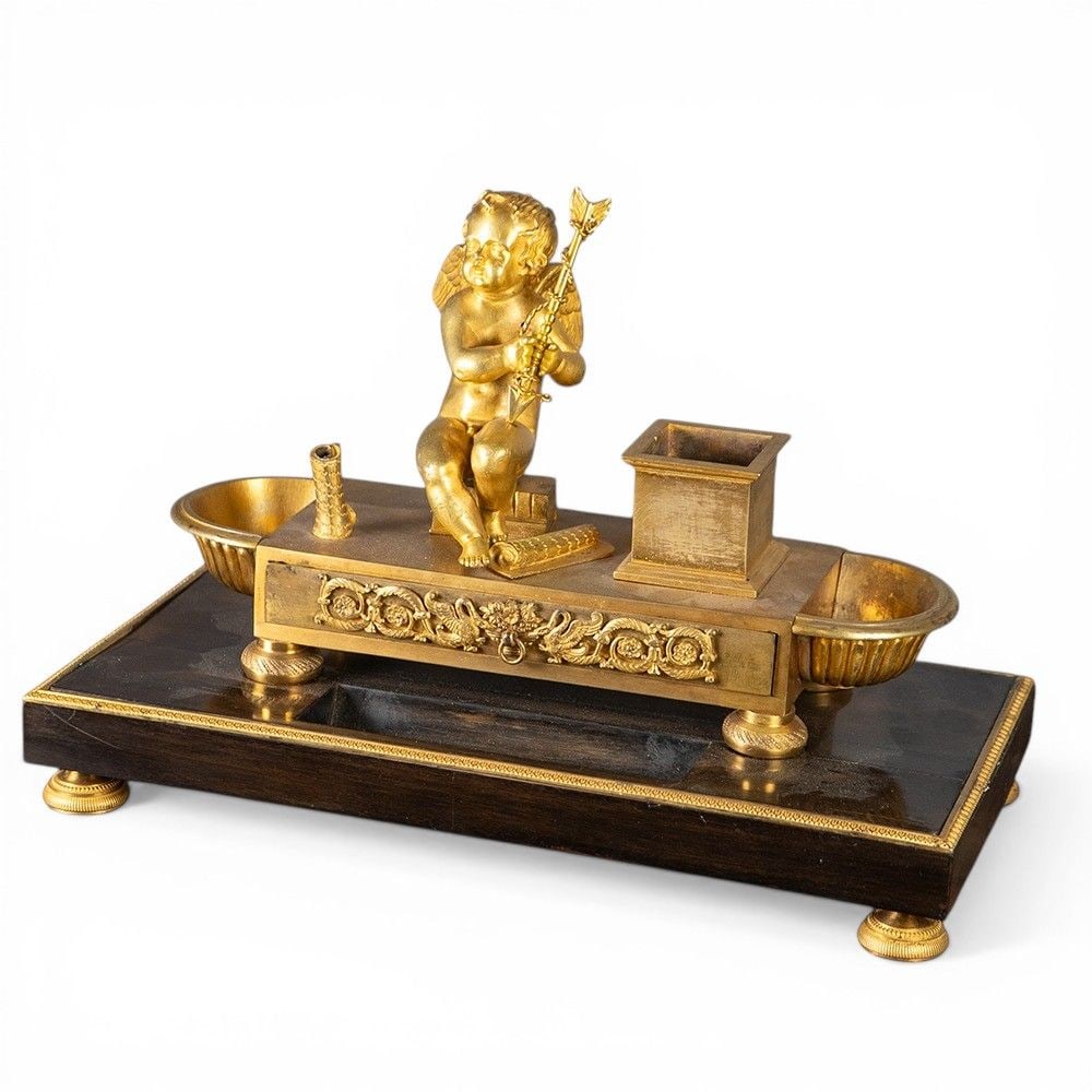 French inkwell - France, early 19th century (1 of 13)