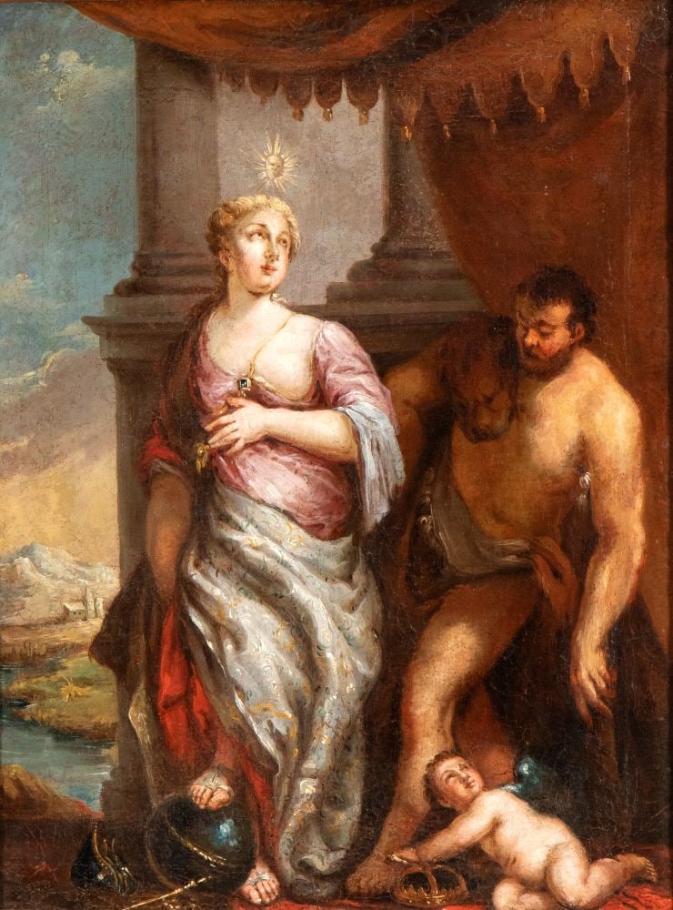 Paolo Caliari il Veronese (copia da) (Verona 1528 - Venezia 1588) Allegoria della Sapienza e della (1 of 5)