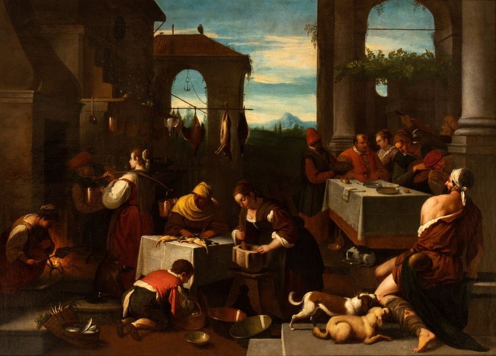 Jacopo Dal Ponte detto Jacopo da Bassano (seguace di) (Bassano del Grappa 1510 - 1592) Lazzaro e il (1 of 6)