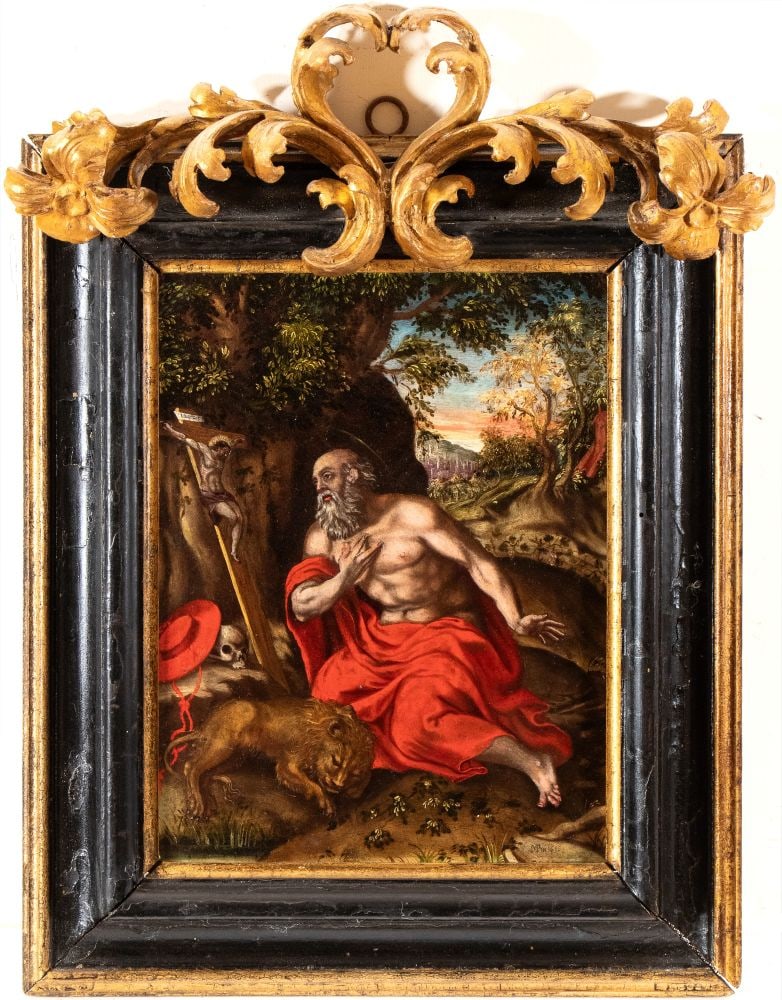 Artista fiammingo, inizio XVII secolo () San Girolamo penitente (1 of 5)