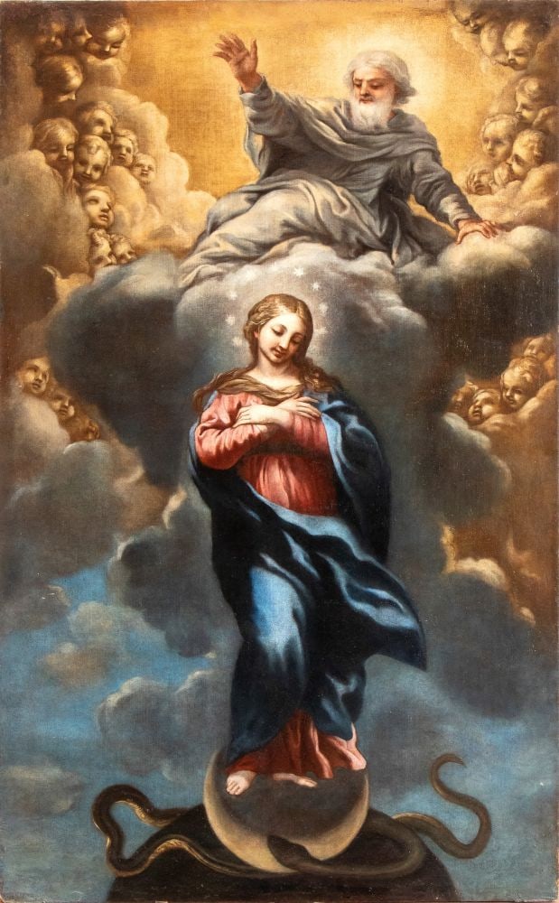 Pietro Berrettini detto Pietro da Cortona (ambito di) (Cortona 1596 - Roma 1669) Immacolata (1 of 6)