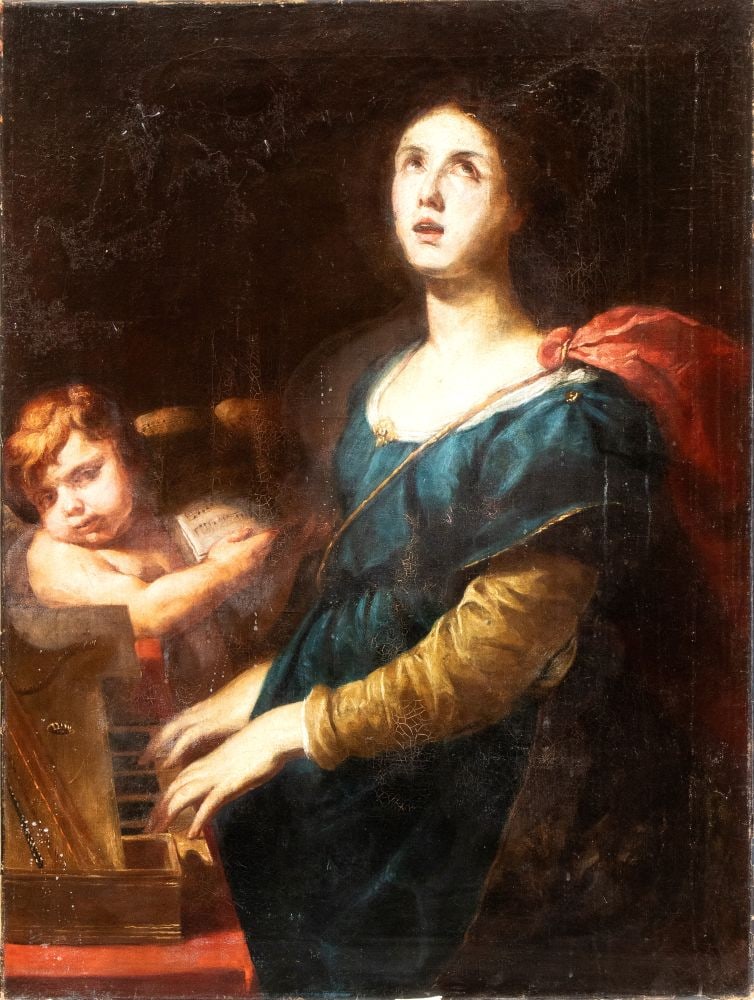 Artista napoletano, XVII secolo () Santa Cecilia (1 of 5)