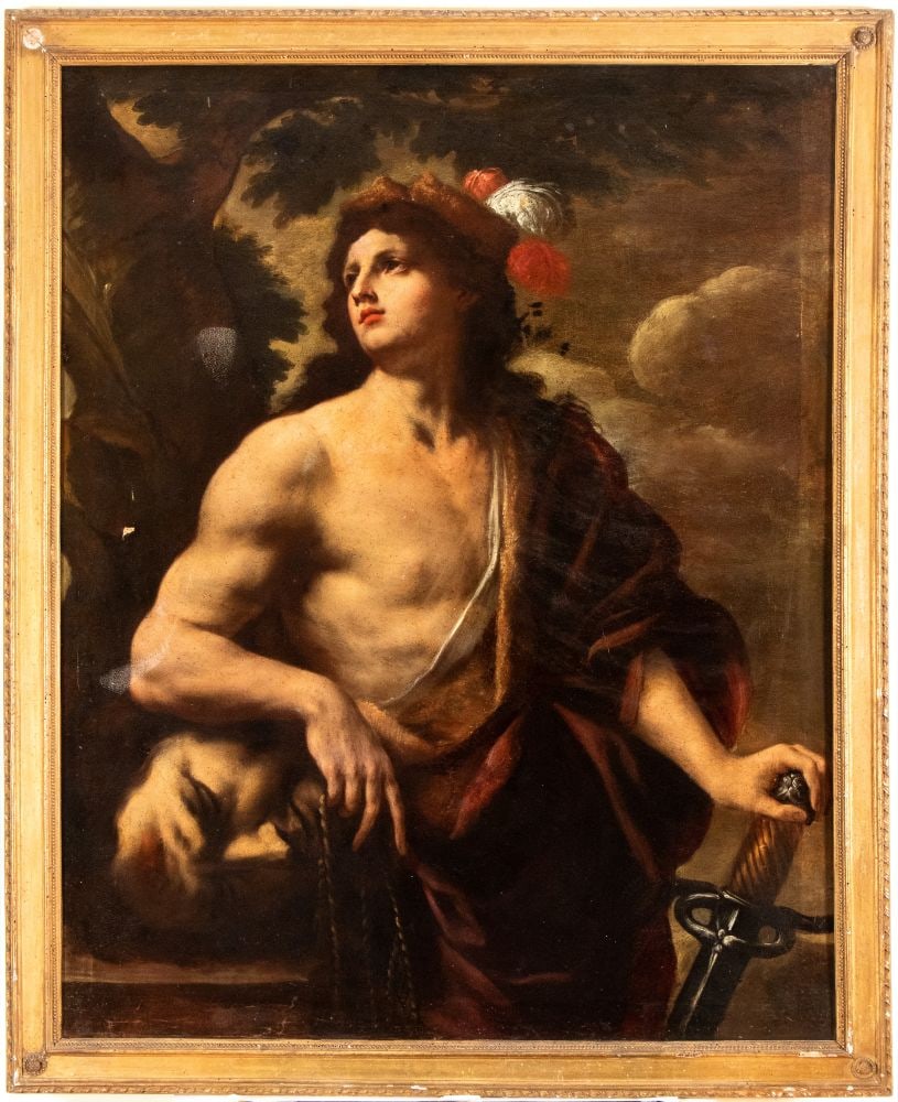 Artista attivo a Napoli, seconda metà XVII secolo () Davide con la testa di Golia (1 of 5)