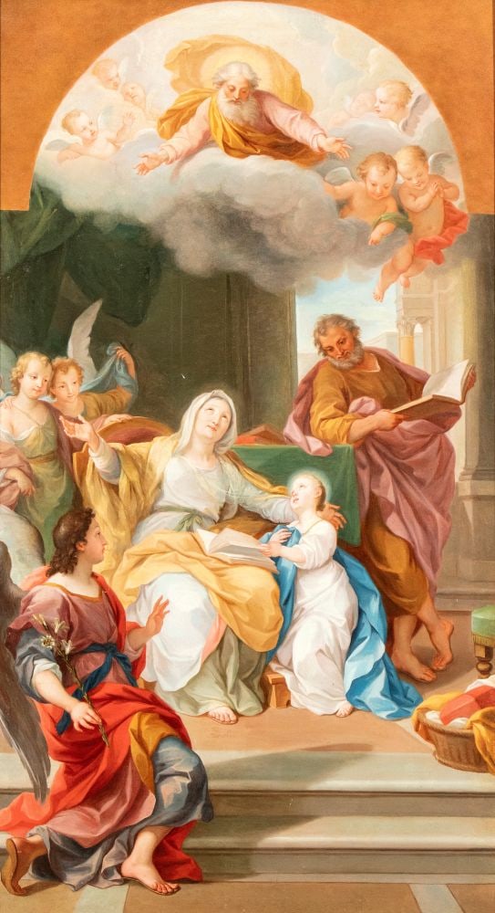 Agostino Masucci (Roma 1690 - 1758) L'educazione della Vergine (1 of 6)