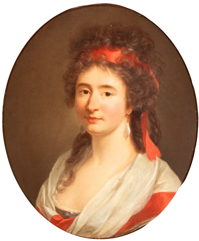 Angelika Kauffmann (attribuito a) (Coira 1741 - Roma 1807) Ritratto di giovane gentildonna (1 of 3)
