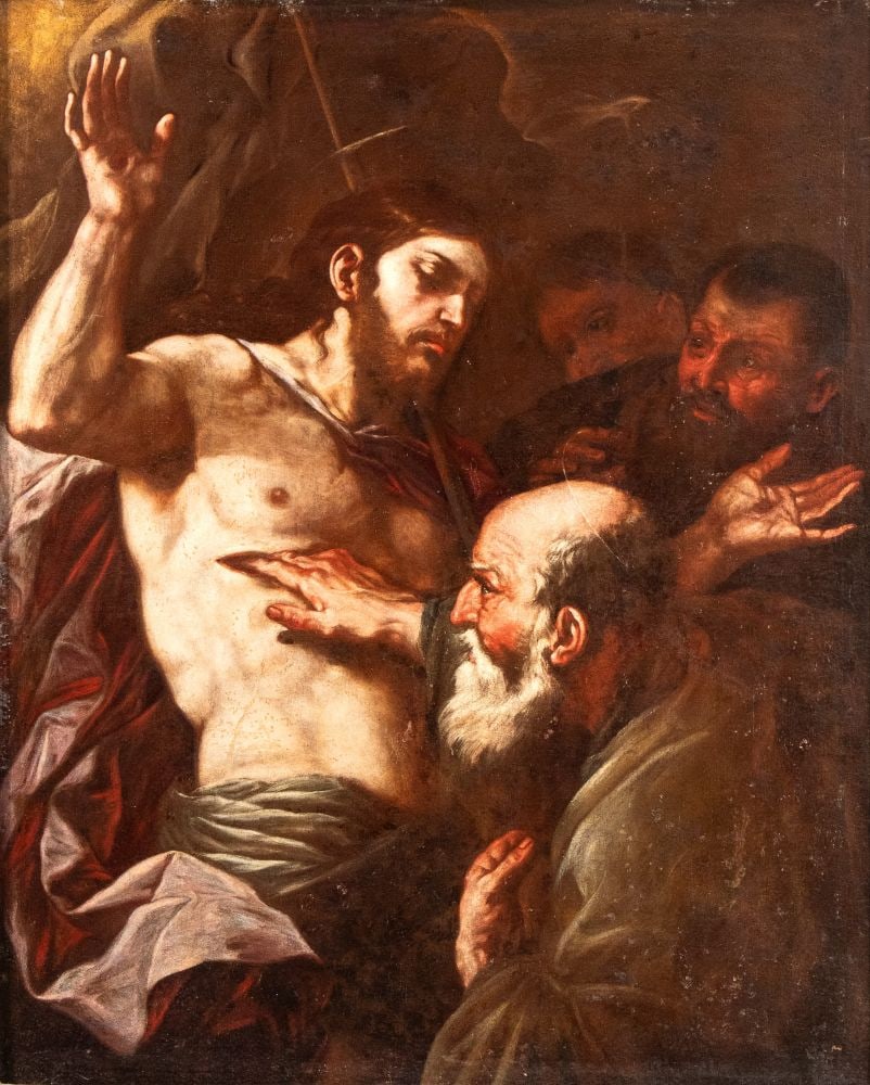 Luca Giordano (Napoli 1634 - 1705) L'incredulità di San Tommaso (1 of 5)