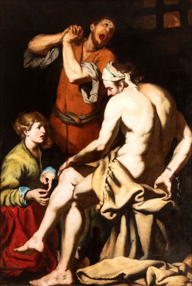 Luca Giordano (Napoli 1634 - 1705) Giuseppe spiega i sogni in carcere (1 of 6)