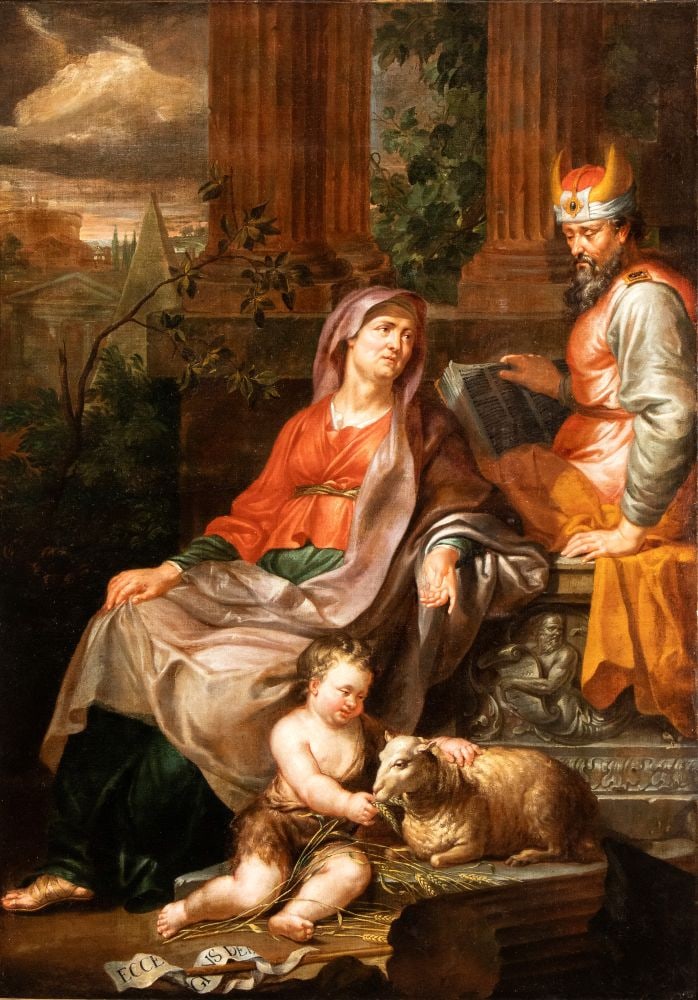 Peter Paul Rubens (cerchia di) (Siegen 1577 - Anversa 1640) Ecce Agnus Dei (1 of 6)